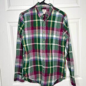 J. Crew Indian Madras Shirt NWOT